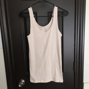 Rose gold striped tank